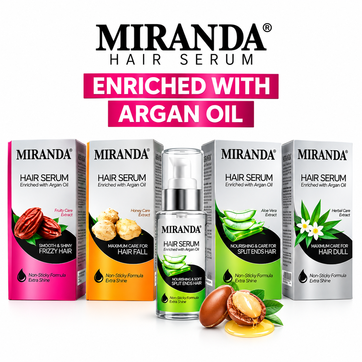 Miranda Hair Serum 200ml | Vitamin Rambut Anti Gugur