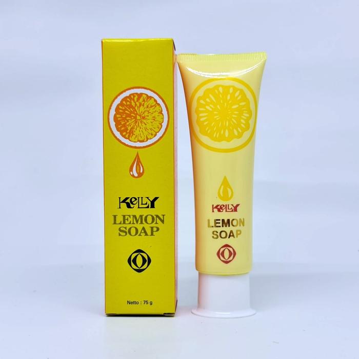 Kelly Lemon Soap Pencuci Muka Pembersih Muka Jerawat & Kulit Berminyak Facial Wash (75g)