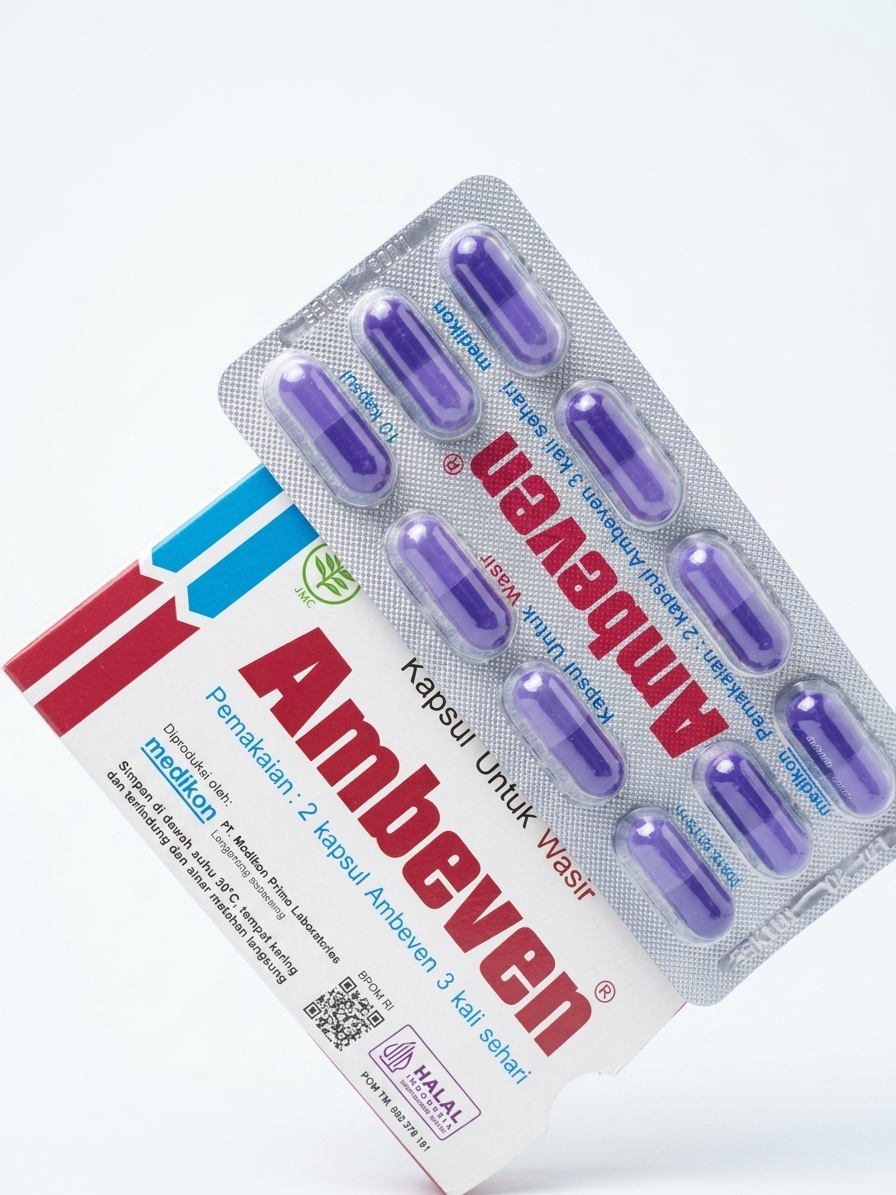 AMBEVEN Kapsul Obat Wasir & Ambeien Herbal (1 Blister)