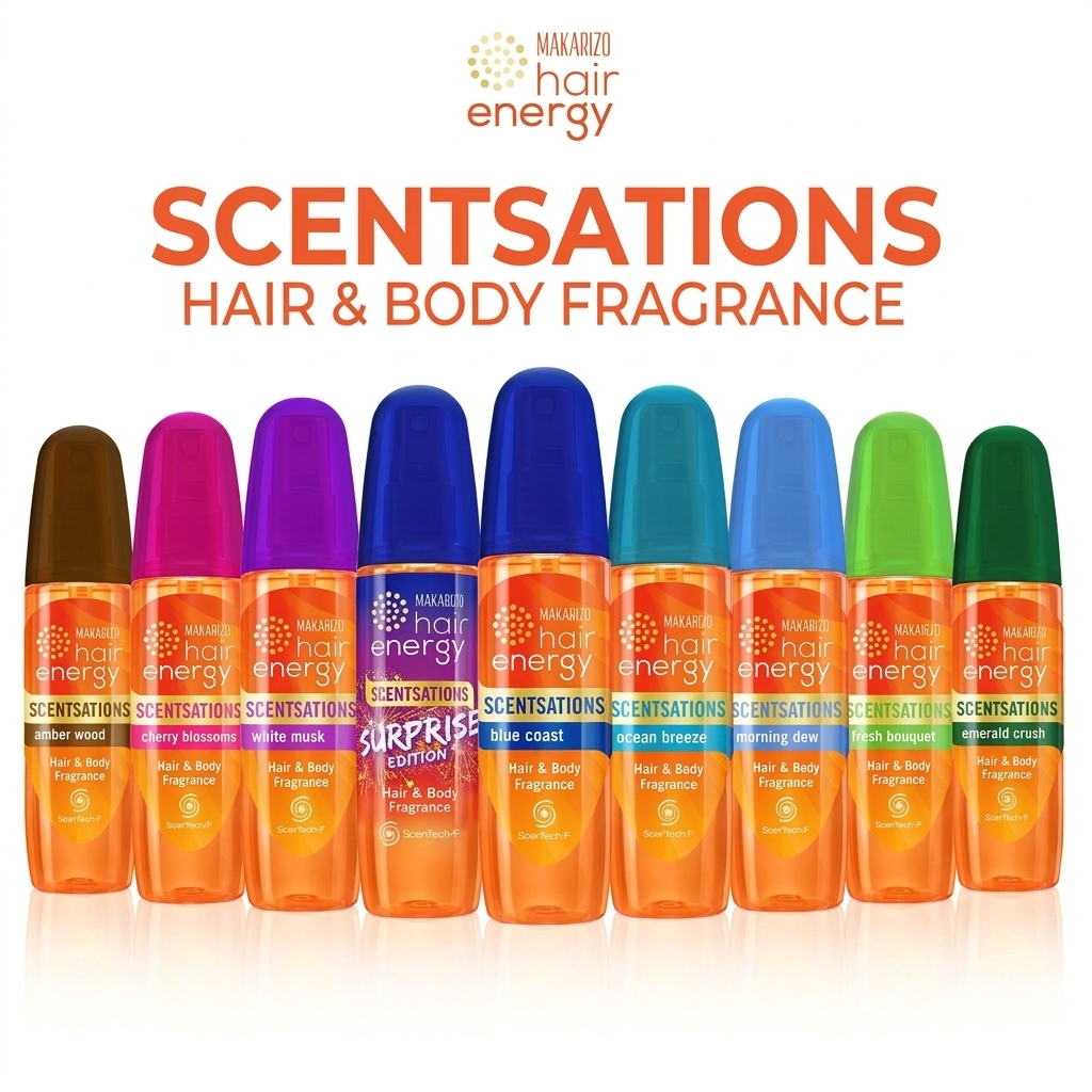Makarizo Hair Energy Scentsations Hair and Body Fragrance 100ml | Parfum Rambut & Badan Anti Bau Tahan Lama